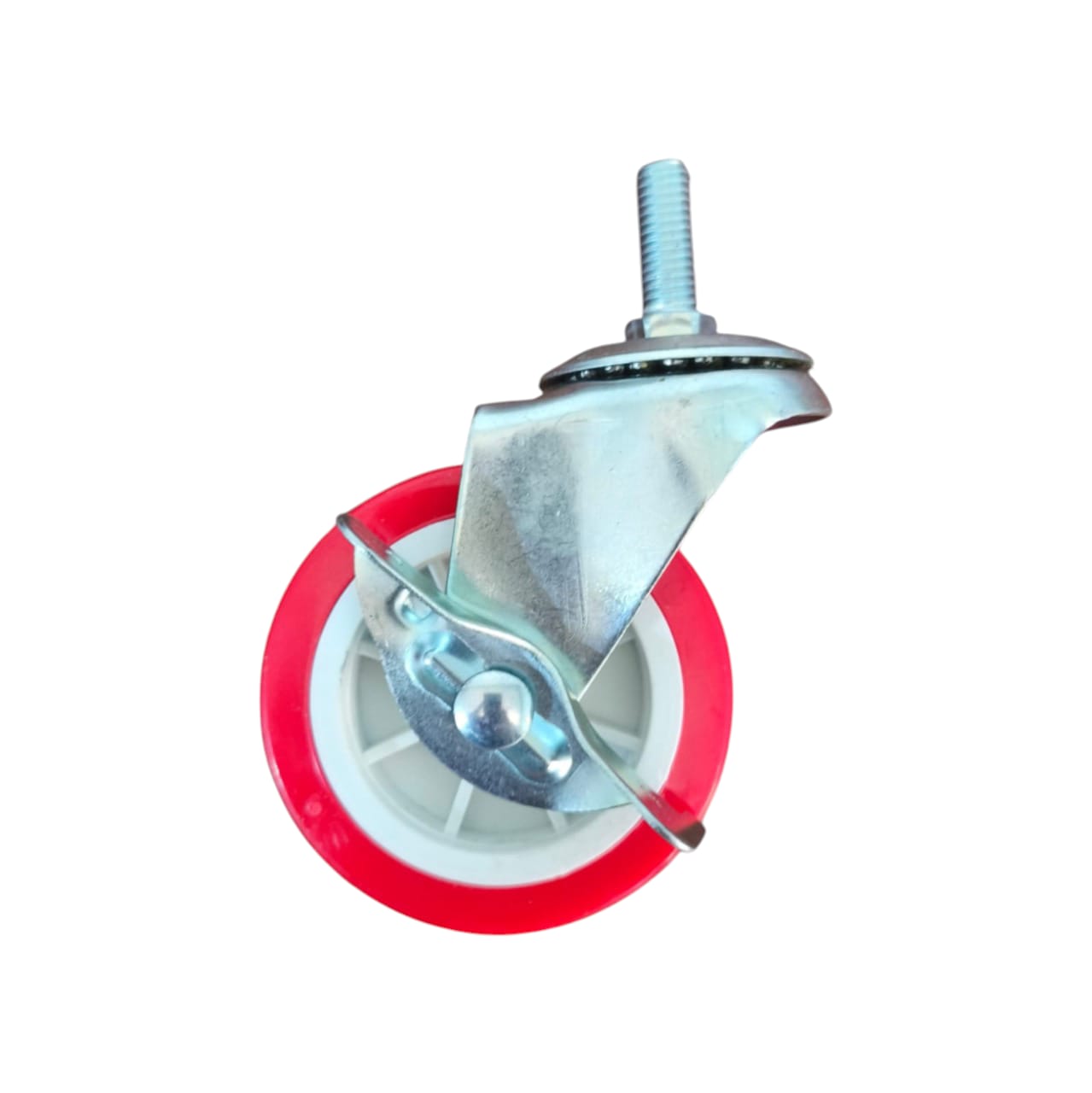RUEDA DE PVC CON FRENO